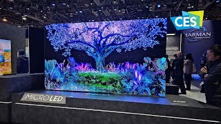 Samsung New MicroLED TVs and Transparent Displays from CES 2024 [upl. by Ennairb]