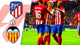 Atletico Madrid vs Valencia en vivo  La Liga Jornada 5 [upl. by Ruiz]