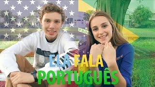 MINHA AMIGA AMERICANA QUE FALA PORTUGUÊS [upl. by Yaeger]