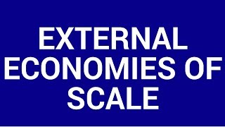 External economies of scale [upl. by Atinek]