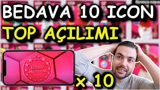 BEDAVA 10 ICON TOP AÇILIMI   Pes 2021 Mobile Challenge [upl. by Eamaj604]