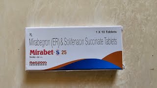 Brand Name Series  Drug 380  Tab Mirabet S  Mirabegron amp Solifenacin  OAB [upl. by Neik]