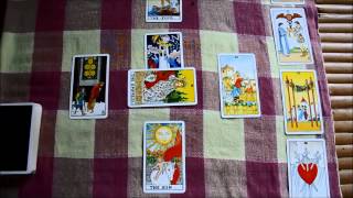 RiderWaite Tarot Card Reading Celtic cross spread for Sarah [upl. by Hallette645]