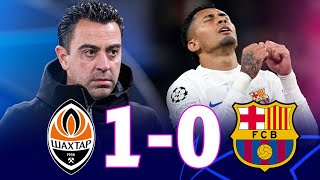 BARÇA ARE SHOCKING  Shakhtar vs Barcelona 10 Champions League 2324 Match Review [upl. by Nnaillij]