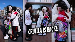 GUESS WHOS BACK Finally reuniting with Cruella in Disneyland [upl. by Aihsekel]