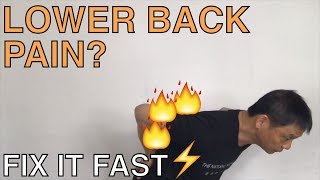 How to get rid of lower back pain in 4 minutes [upl. by Conley126]