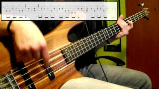 Stevie Wonder  Master Blaster Jammin Bass Cover Play Along Tabs In Video [upl. by Hoye648]