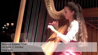 Bernard Andrès Les Ilets 5 Samba Silke Aichhorn  Harfe  Harp [upl. by Bayard]