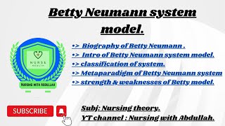 Betty Neumann system model in urdu  BsN 7th PostRn 2nd Nursing theory [upl. by Beffrey893]