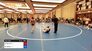 92 Lbs Semifinal  Kamdyn Borrero Bad Karma Wrestling Club Vs Braden Jones Apex Wrestling Academ [upl. by Kip]