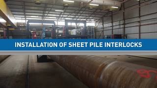 Swanenberg customization Installation of sheet pile interlocks [upl. by Eignat]