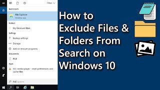 How to Exclude Files amp Folders From Search on Windows 10 [upl. by Parlin]