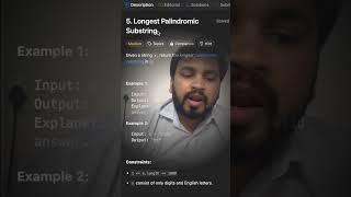 5 Longest Palindromic Substring codingproblems algorithms [upl. by Nivel]