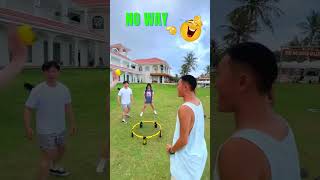 Camping Games  Spike Ball Outdoor Fun Activity😳😱 shorts outdoors yardgames spikeball camping [upl. by Atila1]