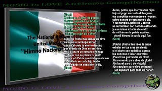 Mexico National Anthem quotHimno Nacional Mexicanoquot INSTRUMENTAL with lyrics [upl. by Lunnete]