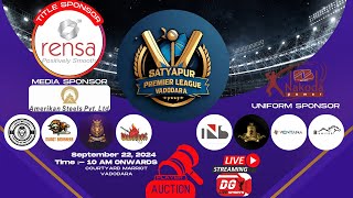 BARODA SATYAPUR PREMIER LEAGUE I PLAYER AUCTION LIVE I VADODARA [upl. by Rehptsirhc]