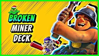 This Miner Poison Wall Breaker deck is BROKEN 🤩  Clash Royale [upl. by Helge94]