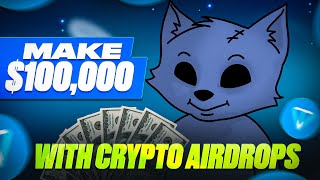 Make 100000 in 6 Months with Easy Crypto Airdrops  PART 1 [upl. by Leamse]