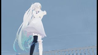 MMD 『カトラリー』 初音ミク YYB Monochrome miku 【quotCutleryquot Miku Hatsune】 [upl. by Babs]