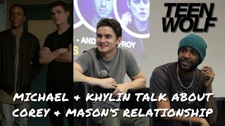 Khylin Rhambo amp Michael Johnston talk about Mason amp Coreys relationship in Teen Wolf [upl. by Tran]