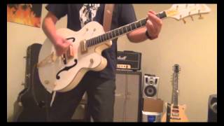 ACDC Rock And Roll Train Malcolm Young Gretsch White Falcon [upl. by Nodarse]