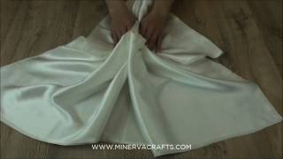 Sirene Silk Charmeuse Free Flowing Satin Bridal Fabric [upl. by Ikkir]