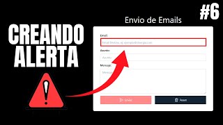 ✅ Creando una alerta de error en la validación de un Formularios con Javascript 6 [upl. by Risay210]