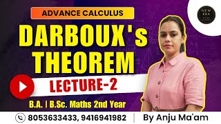 StateampProof of Darbouxs Theorem  Advanced Calculus  BABSc Maths Sem 3rd  New Era Maths Classes [upl. by Oates579]