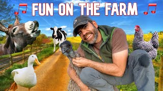 Sing and Dance with Real Live Farm Animals quotThe Farmer in the Dellquot Cog Hill Version [upl. by Nymzaj363]