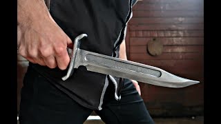 Casting a Aluminum Bowie Knife [upl. by Holbrook]