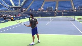 Lopez Practices His Serve [upl. by Raymond]