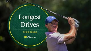 The Longest Drives From the 2024 Third Round  The Masters [upl. by Aiem]