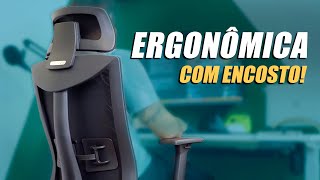 CHEGOU Minha nova Cadeira Ergonômica com ENCOSTO  GenioDesk ErgoChair 20 [upl. by Aisemaj]