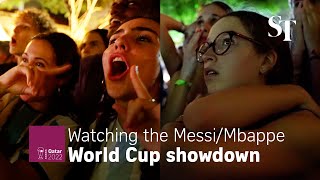 World Cup Supporters in Singapore watch the MessiMbappe showdown [upl. by Legin701]