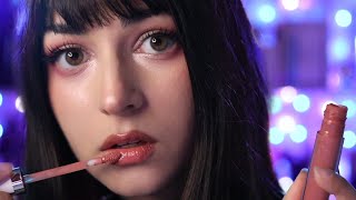 ASMR  Lipgloss amp Kisses 💋 Mouth Sounds Kisses Tapping [upl. by Llerrom]