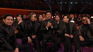 TREVOR NOAH Jokes With BTS At The 2022 GRAMMYs [upl. by Allebasi485]