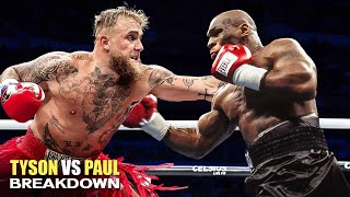 JAKE PAUL vs MIKE TYSON  Full Fight Breakdown [upl. by Ruosnam]