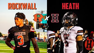 THE BATTLE OF ROCKWALL 🔥🔥 Rockwall vs RockwallHeath  Texas High School Football [upl. by Lydia]