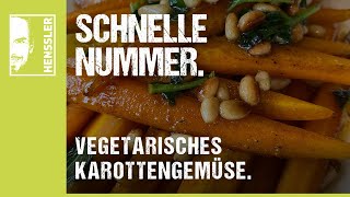 Schnelles KarottengemüseRezept vegetarischer Art von Steffen Henssler [upl. by Gereld]