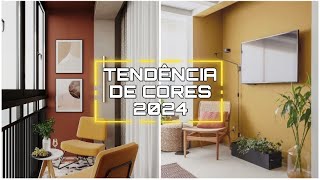 TENDÊNCIA DE CORES NA DECORAÇÃO 2024  DICAS DE CORES NA DECORAÇÃO DE AMBIENTES [upl. by Harday]