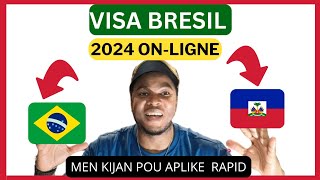 Men kijan Pou Mande Visa Bresil 2024 Rapid [upl. by Allie]