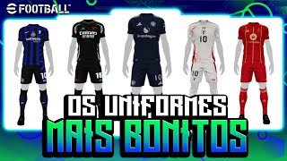 ✅NOVOS UNIFORMES ATUALIZADOS DA NOVA SEASON 8 NO FUTEBOL 2024 MOBILE😍 [upl. by Ellehcirt]