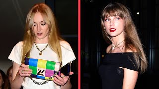 Sophie Turner Steps Out With Taylor Swift After Suing Joe Jonas [upl. by Lletnahc]