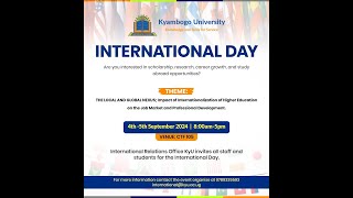 KYAMBOGO UNIVERSITY INTERNATIONAL DAY  Thursday 05SEPT2024 [upl. by Aniral]