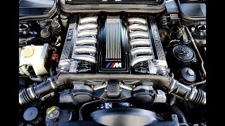 BMW 850CSI Starting and Revving with a 50p coin on the Engine Cover [upl. by Moyna936]