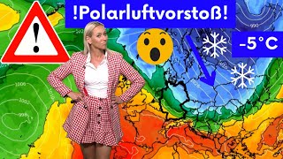 Polarluftvorstoß Auf Sommer folgt Winter GFS packt die Kälte aus Frische Temperaturen garantiert [upl. by Hirschfeld]