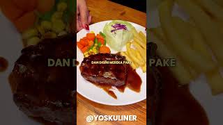 RESTO STEAK LEGEND 27 TAHUN DI BANDUNG‼️‼️ yoskuliner steak youtubeshorts [upl. by Gisele]