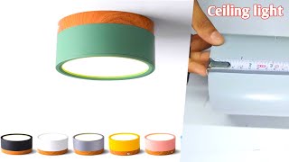 How to Make a Round Modern Style LED Ceiling Light Diy Decoration Lamp [upl. by Brandtr762]