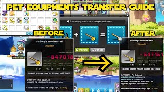 MapleStory Pet Equipment Transfer Guide Extra 20WAMA  MapleStorySea [upl. by Gefen175]