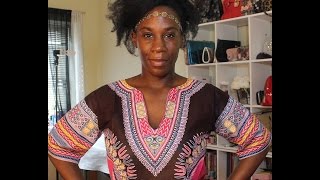 Kharyzma DIY How To Make a WOMENS DASHIKI EASY [upl. by Dalury]